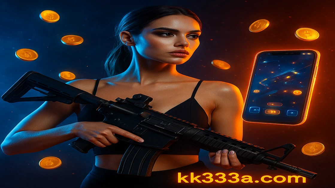 kk333 মোবাইলে খেলা খেলে একজন ব্যবহারকারী, তিনি একটি অ্যাকশন-ধরনের ও সাহসী মনোভাব প্রকাশ করছেন।