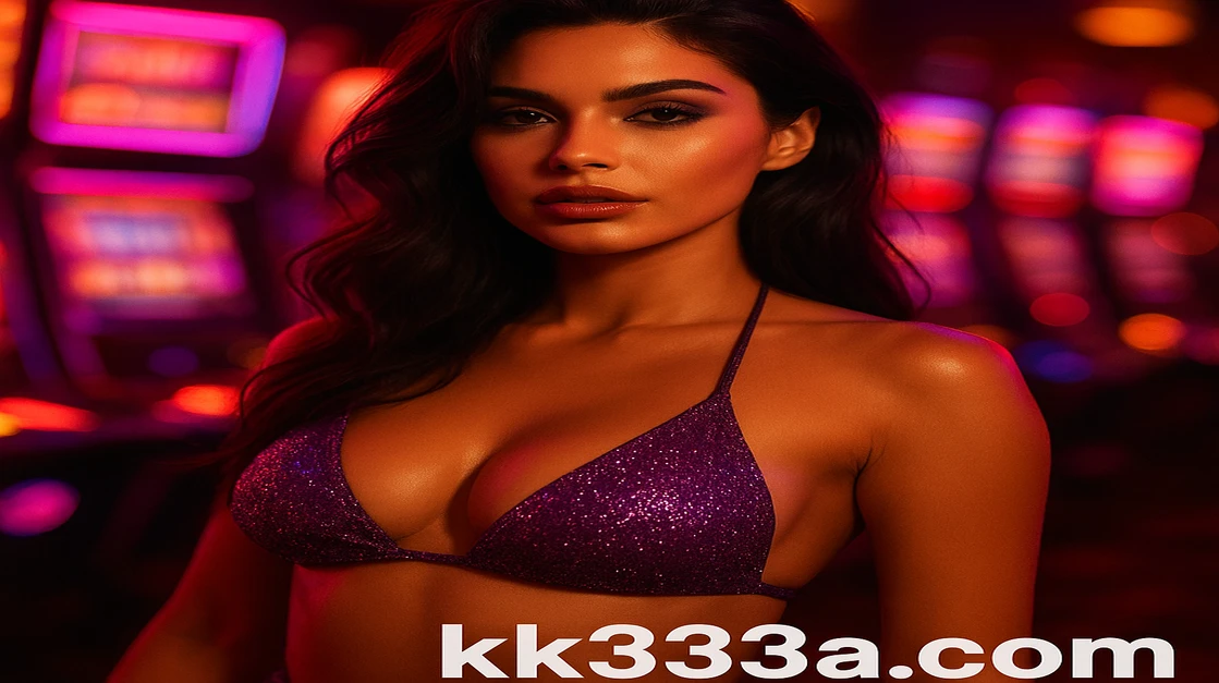 একজন আকর্ষণীয় নারী একটি লগইন ইন্টারফেসের পাশে দাঁড়িয়ে আছেন, পটভূম্যে ধীরে ধীরে অস্পষ্ট kk333 আর্কেড গেমটি দেখা যাচ্ছে, যা ব্যবহারকারীকে kk333 জগতে প্রবেশ করার আমন্ত্রণ জানায়।
